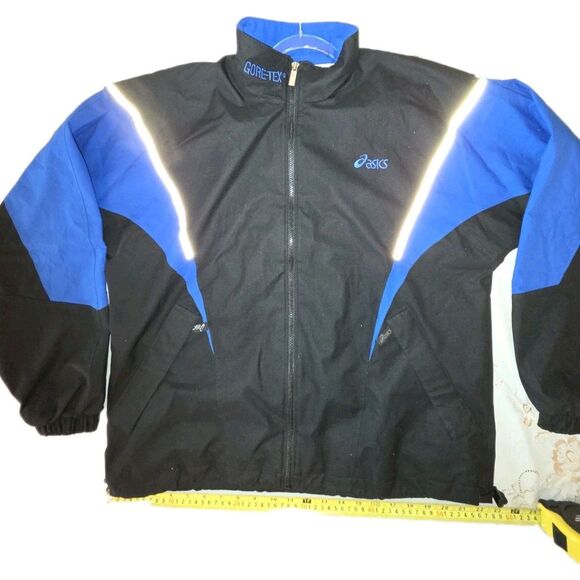 Vintage Asics Gore-Tex Full Zip Jacket Blue Rare - Picture 1 of 5